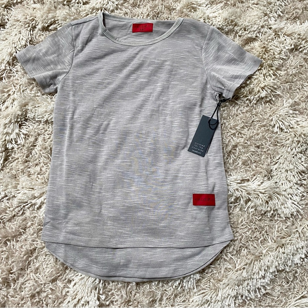 Haus of JR Grey Short Sleeve Shirt NWT 5T/6